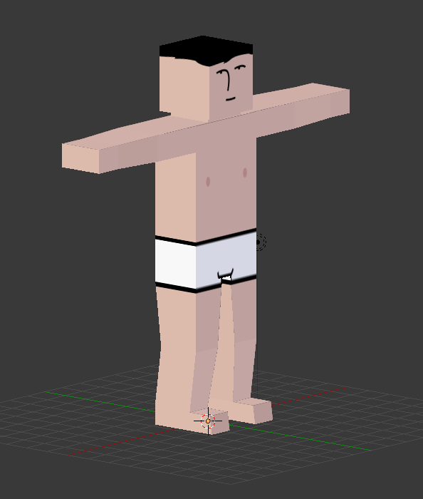 Early character model sketch