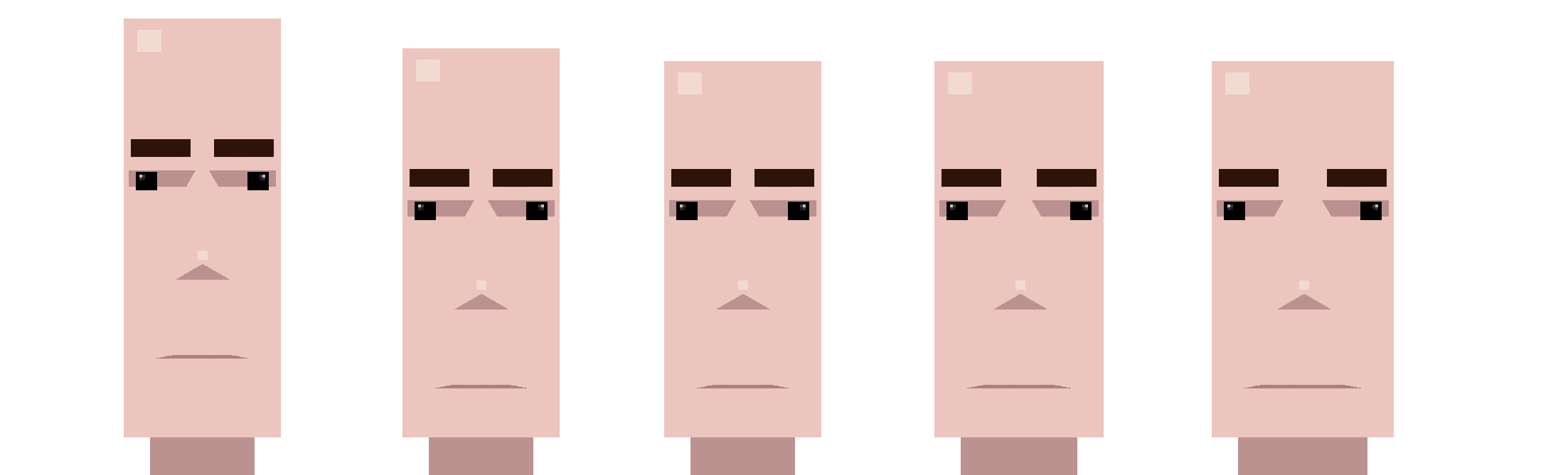 Player character faces