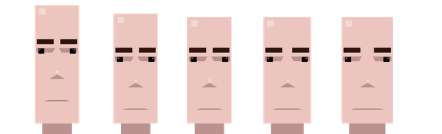 Player character faces